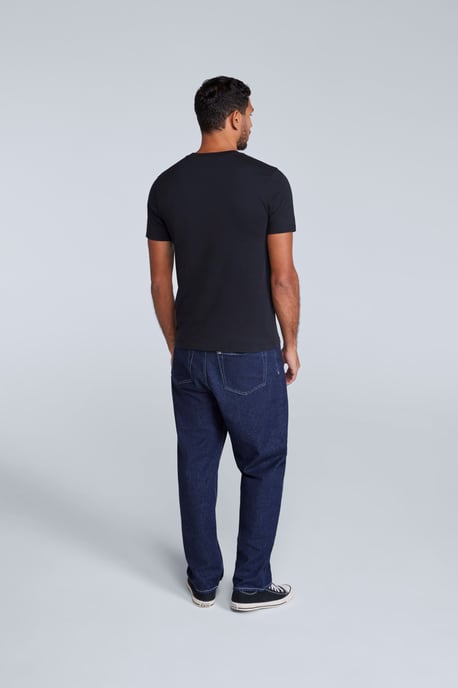 'Icon' Men's Tee Cotton Slim Fit Everyday Comfy Casual T-Shirt Black - Image 4
