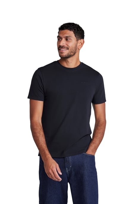 'Icon' Men's Tee Cotton Slim Fit Everyday Comfy Casual T-Shirt Black - Image 5