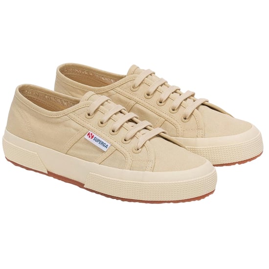 Superga Unisex 2750 Linnen Sportschoenen voor volwassenen (Beige/Off White) - Image 1