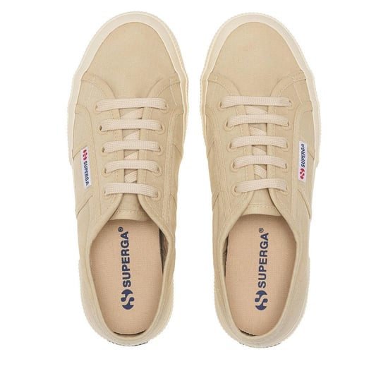 Superga Unisex 2750 Linnen Sportschoenen voor volwassenen (Beige/Off White) - Image 3