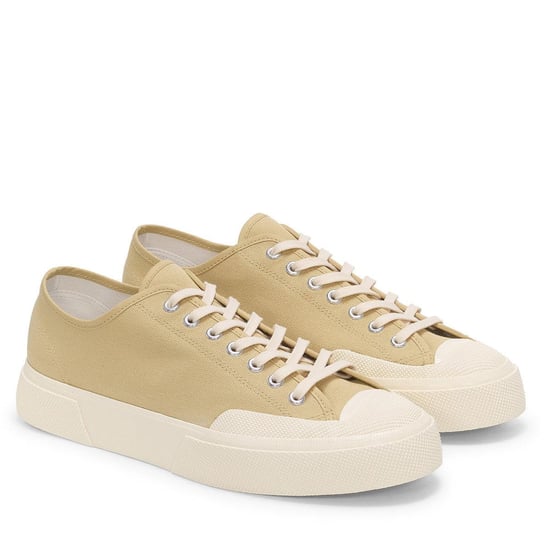 Superga Unisex Adult 2432 Works Cotton Canvas Low Cut Trainers (Beige/Off White) - Image 1