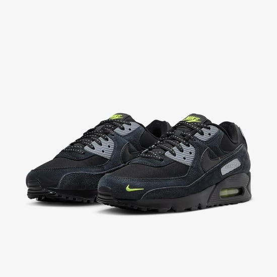 Nike Air Max 90 Mens Trainers Black Volt/Cool Grey - Image 5