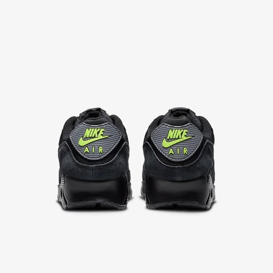 Nike Air Max 90 Mens Trainers Black Volt/Cool Grey - Image 6