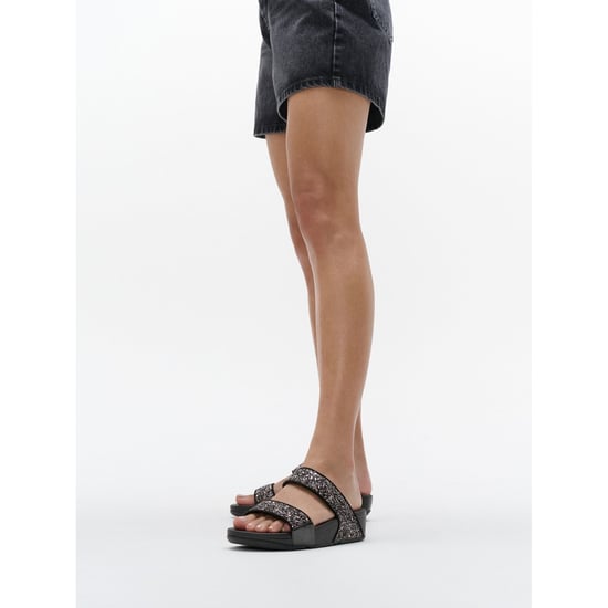 Fitflop Lulu 2 Bar Glitter Polyurethane Women's Black/Multi Sandals - Image 6