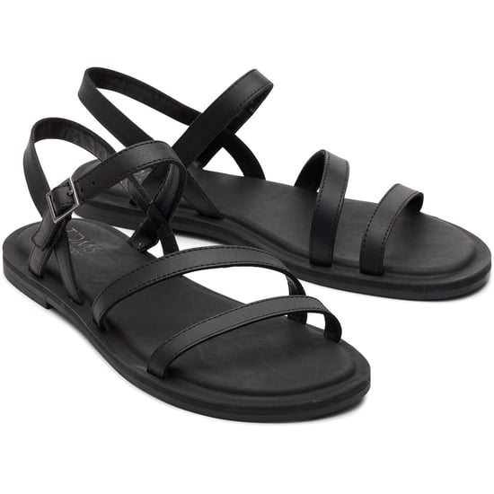 TOMS Kira Leather Men's Black Clogs - Image 1