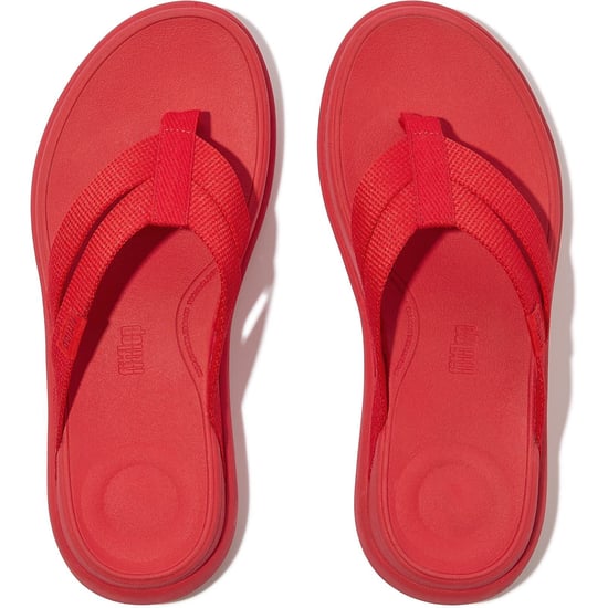 Fitflop F-Mode Go Polyester Women's Red Sandals - Image 3