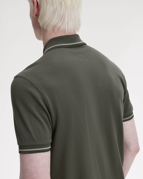 Polo Shirt in Dark Green - Image 3