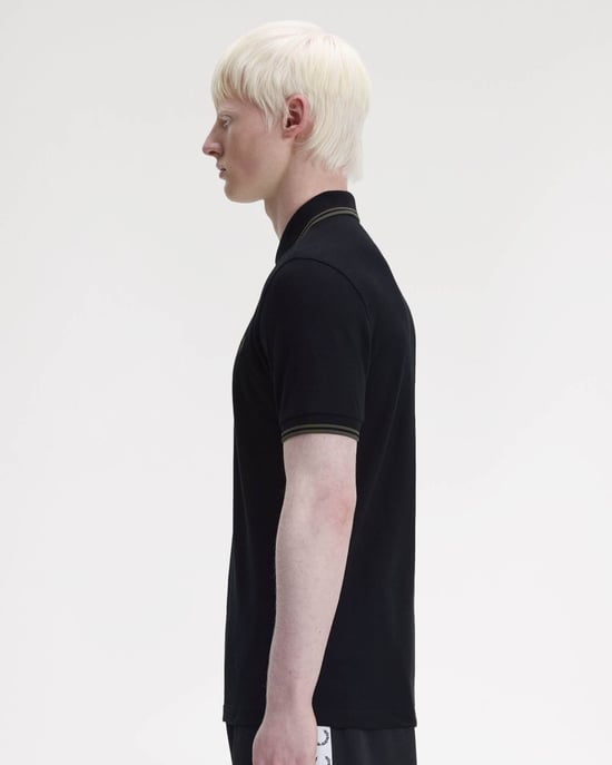 Signature T44 Polo Shirt in Black - Image 2