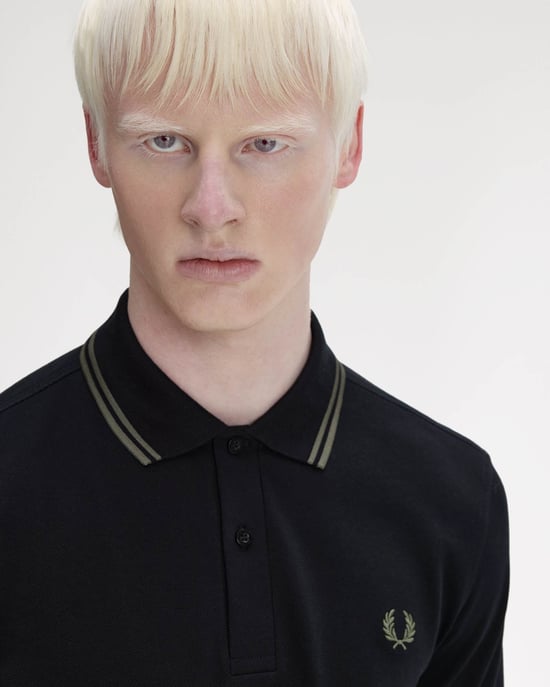 Signature T44 Polo Shirt in Black - Image 3