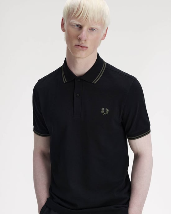 Signature T44 Polo Shirt in Black - Image 4