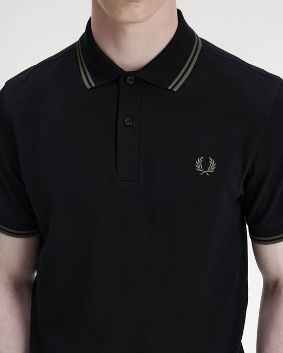 Signature T44 Polo Shirt in Black - Image 5