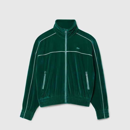 Women's Lacoste Oversized Zipped Velour Sweatshirt in Multi colour - Image 1