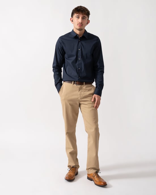 248 Regular Fit Chinos in Brown - Image 3
