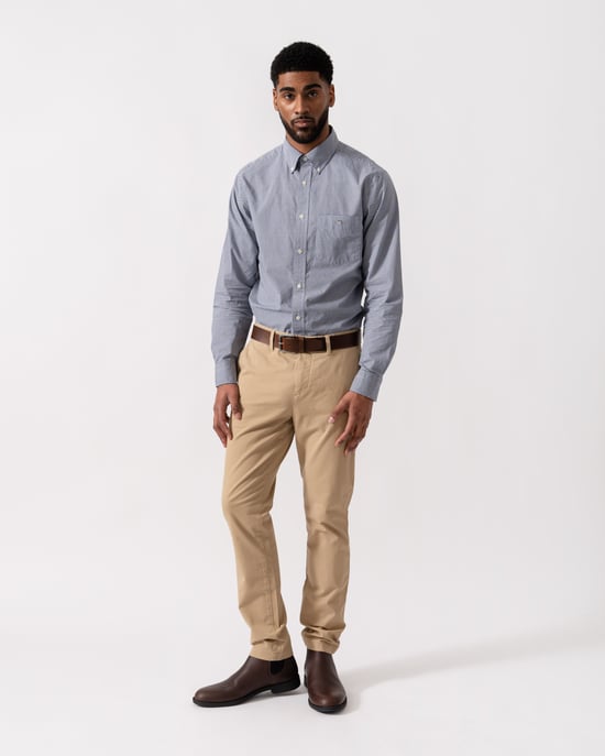 248 Slim Fit Chinos in Tan - Image 3