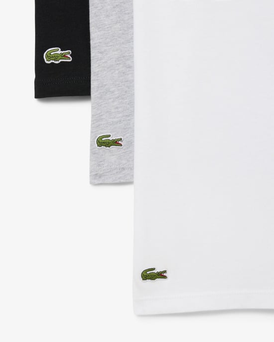 BXY Cotton Crew Neck Crew Neck T-Shirt in White (3 Pack) - Image 2