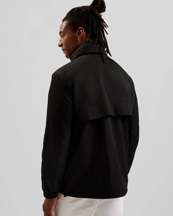 Basham Hooded Jacket in Zwart - Image 2