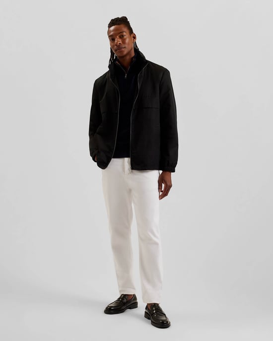 Basham Hooded Jacket in Zwart - Image 4