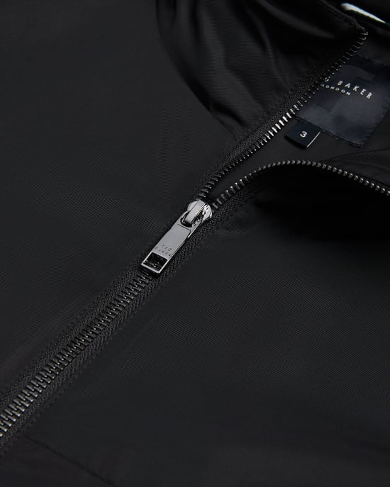 Basham Hooded Jacket in Zwart - Image 5