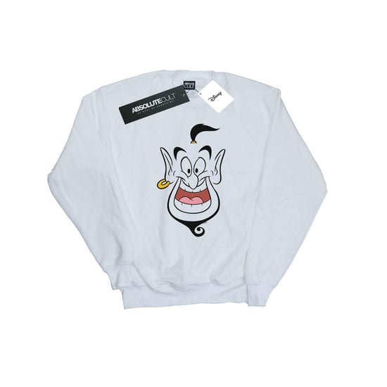 Disney Heren Aladdin Genie Gezicht Sweatshirt (Wit) - Image 1