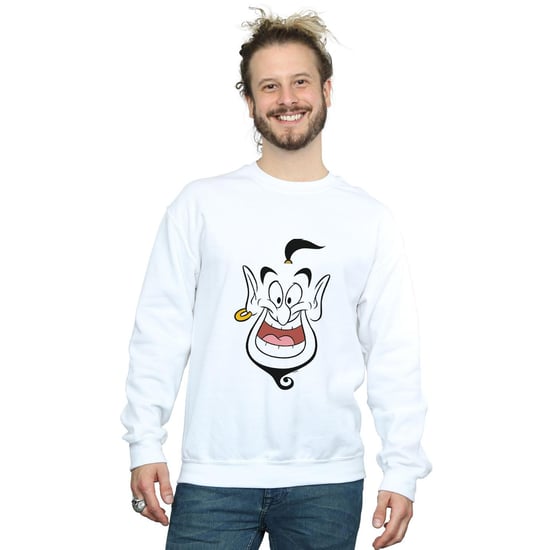 Disney Heren Aladdin Genie Gezicht Sweatshirt (Wit) - Image 2