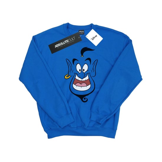 Disney Herr Aladdin Genie Face Sweatshirt (Kunglig blå) - Image 1