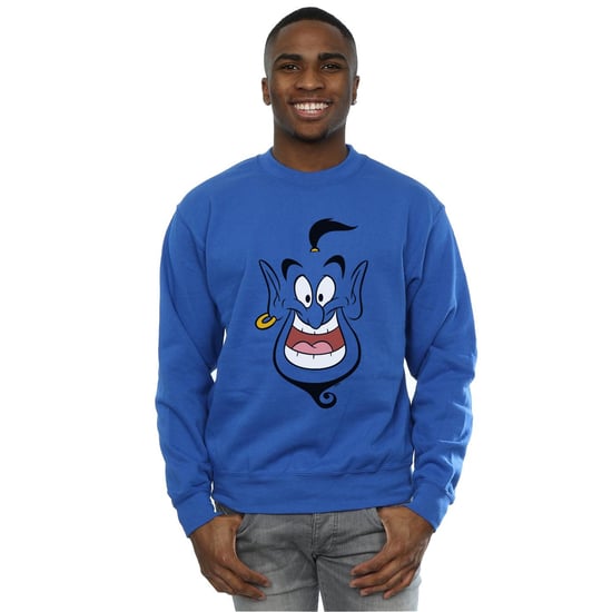 Disney Herr Aladdin Genie Face Sweatshirt (Kunglig blå) - Image 2