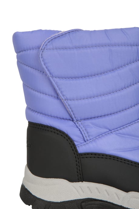 'Caribou' Kids Snow Boots Sherpa Lined Snow Proof Winter Shoes Purple - Image 5