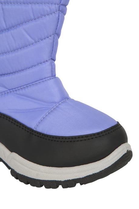 'Caribou' Kids Snow Boots Sherpa Lined Snow Proof Winter Shoes Purple - Image 6