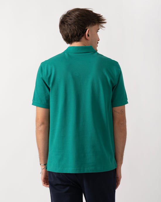 Regular Fit Polo in Dark Green - Image 2