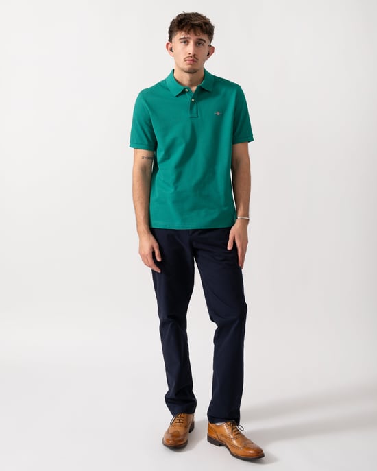 Regular Fit Polo in Dark Green - Image 3