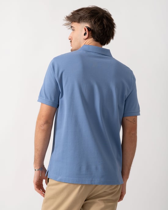 Regular-Fit Polo in Light Blue - Image 2