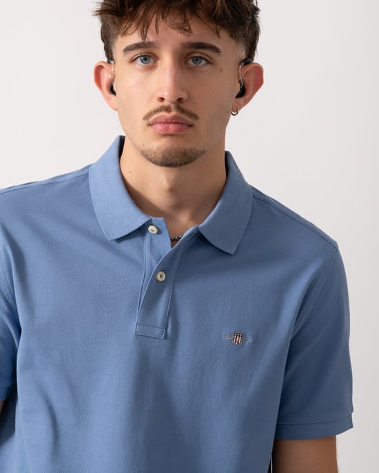 Regular-Fit Polo in Light Blue - Image 4