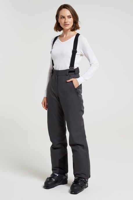 'Chalet' Women's Extreme Waterproof Ski Pant Breathable Winter Snowboard Trouser Grey - Image 1