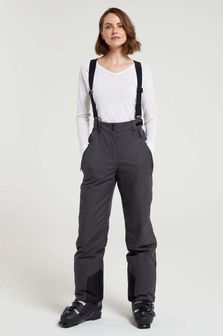 'Chalet' Women's Extreme Waterproof Ski Pant Breathable Winter Snowboard Trouser Grey - Image 2