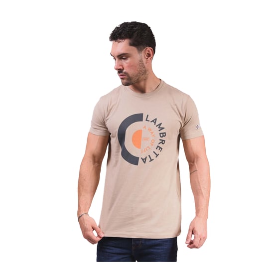Lambretta Heren Doel T-Shirt (Steen) - Image 4