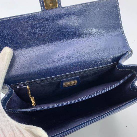Gucci Vintage Läderväska - Image 4