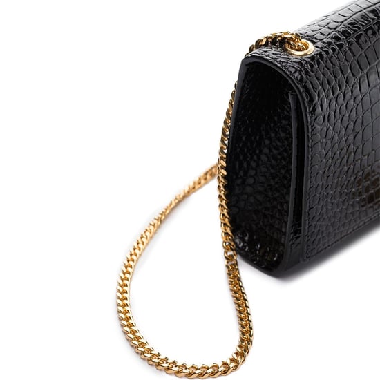 Saint Laurent Kate Medium Tas met Kwastjes en Krokodillenprint - Image 3