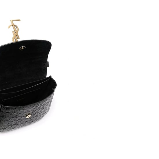 Saint Laurent Kaia Croco Axelväska - Image 4