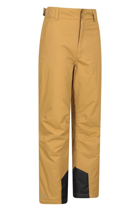 'Gravity' Men's Ski Pants Breathable Waterproof Padded Insulated Winter Trouser Tan - Image 3