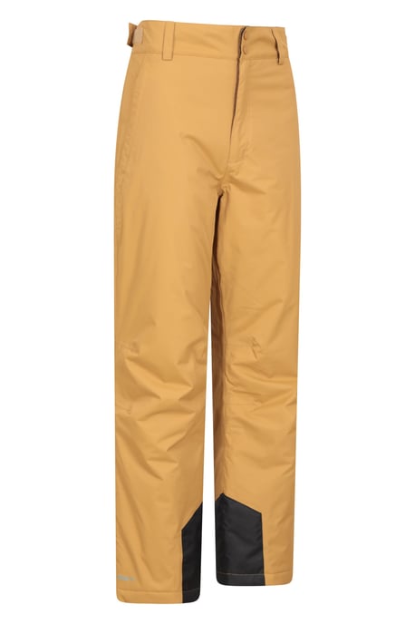 'Gravity' Men's Ski Pants Breathable Waterproof Padded Insulated Winter Trouser Tan - Image 4