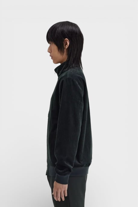 Fred Perry Brentham Corduroy Jacket Night Green - Image 3