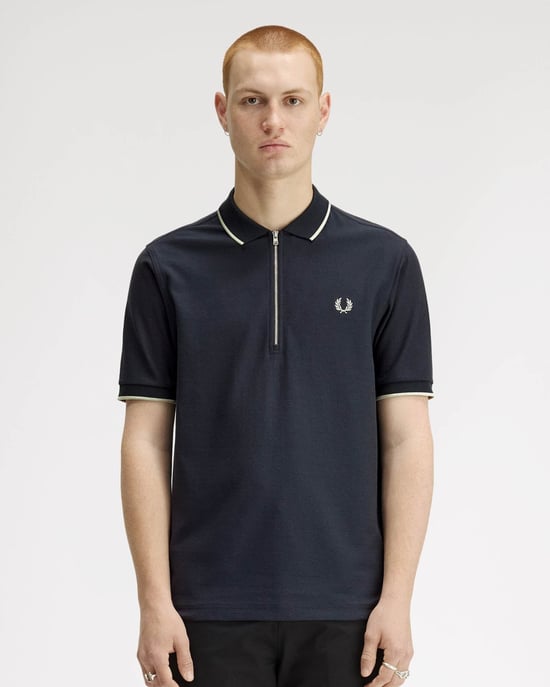 Polo Shirt in Dark Blue - Image 1