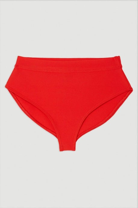 High Waisted Bandage Bikini Bottoms - Image 4
