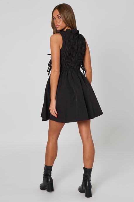 Shirred Mini Dress - Image 4