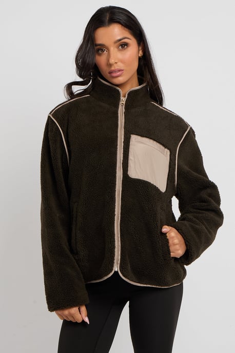 Chocolate Fleece Jacket - Image 1