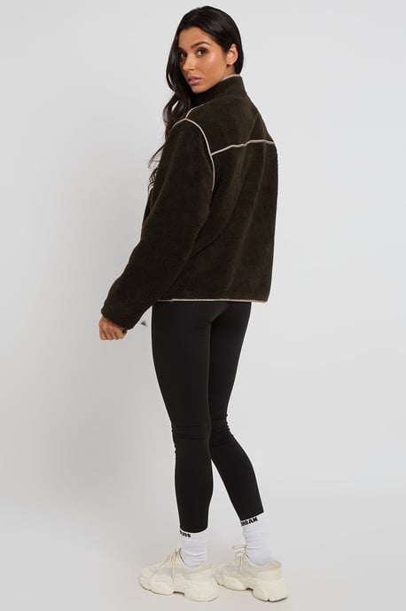 Chocolate Fleece Jacket - Image 4