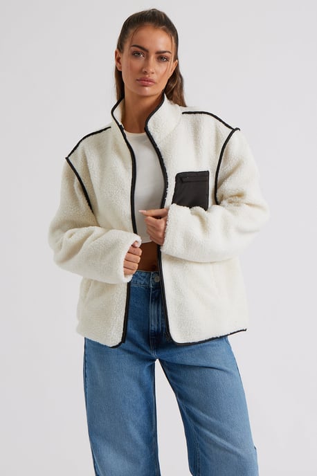 Black Fleece Jacket - Image 1