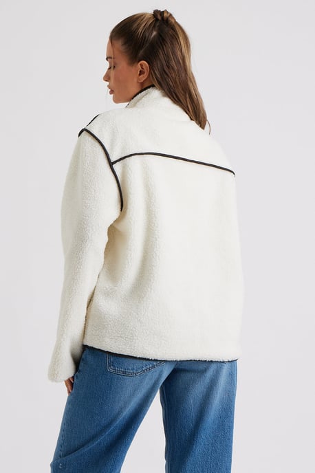 Black Fleece Jacket - Image 4