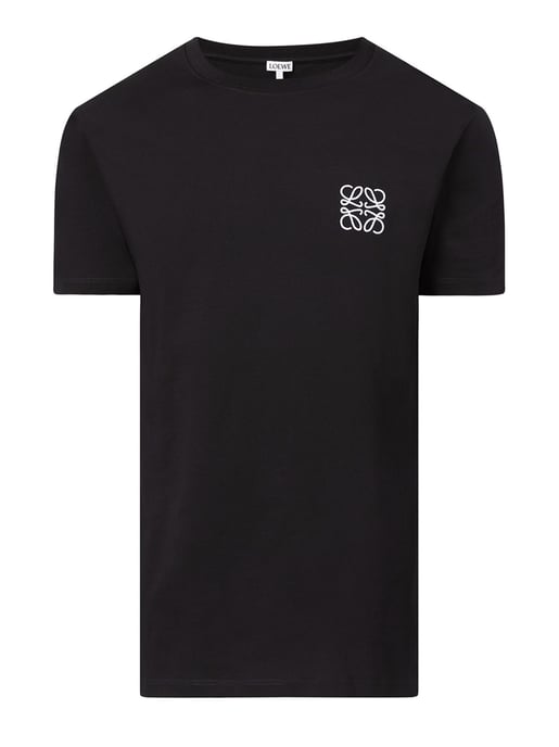 Anagram Embroidered Logo T-Shirt in Black - Image 4