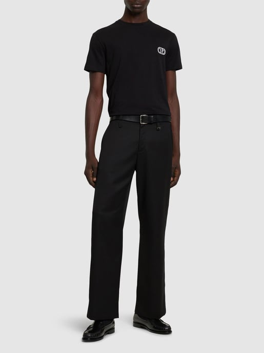 VLogo Signature Patch T-Shirt in Black - Image 2